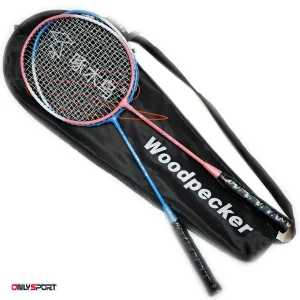 راکت بدمینتون جفتی نشکن با دوام WoodPecker + کاور (اقساط)