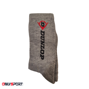 جوراب ورزشی ضد عرق کف حوله ای اورجینال DUNLOP طوسی