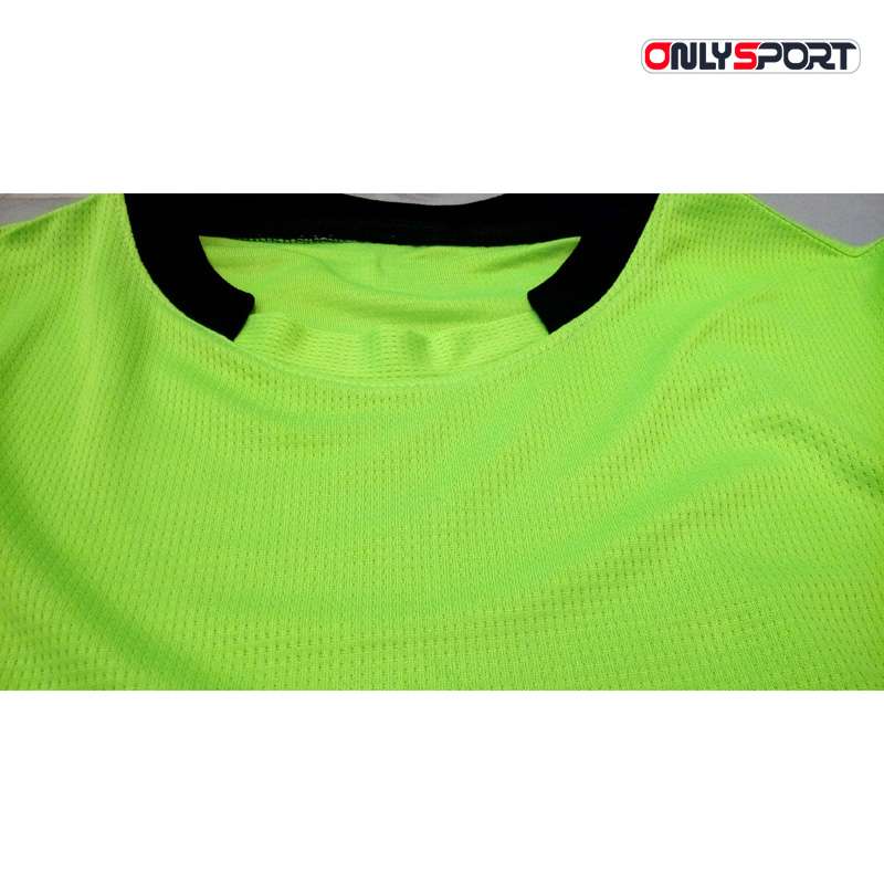 تیشرت ورزشی بچگانه دخترانه پسرانه فوتبال مدرسه فلامنت خام سبز مشکی - تصویر 3