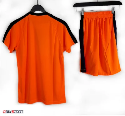 ست تیشرت و شورت ورزشی مردانه زنانه پرگان افرا نارنجی - اونلی اسپرت