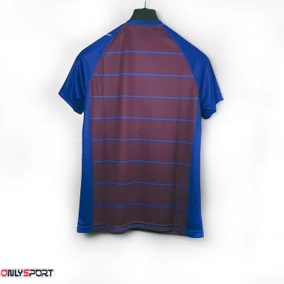تیشرت ورزشی مردانه زنانه پرگان مدل PG-104 آبی-بنفش - اونلی اسپرت
