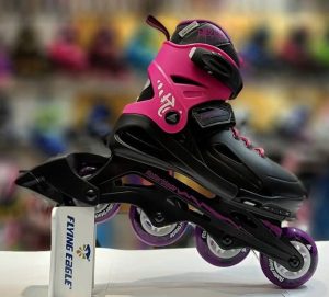 کفش اسکیت رولربلید Rollerblade Fury kids 2021 (مشکی-صورتی)