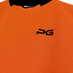 تیشرت ورزشی مردانه زنانه پرگان آسا نارنجی یقه مشکی - اونلی اسپرت