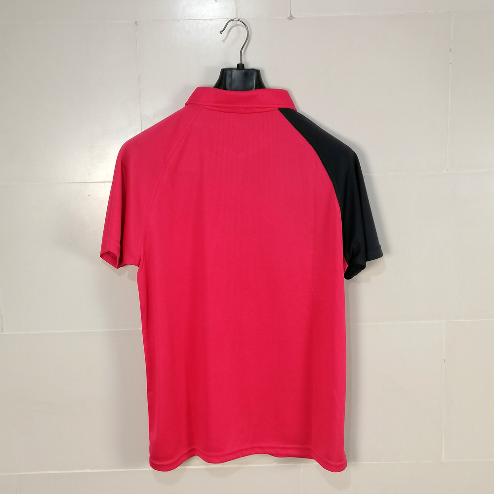 تیشرت ورزشی مردانه زنانه یقه دار یونکس Yonex سرخابی کد 25 - تصویر 4