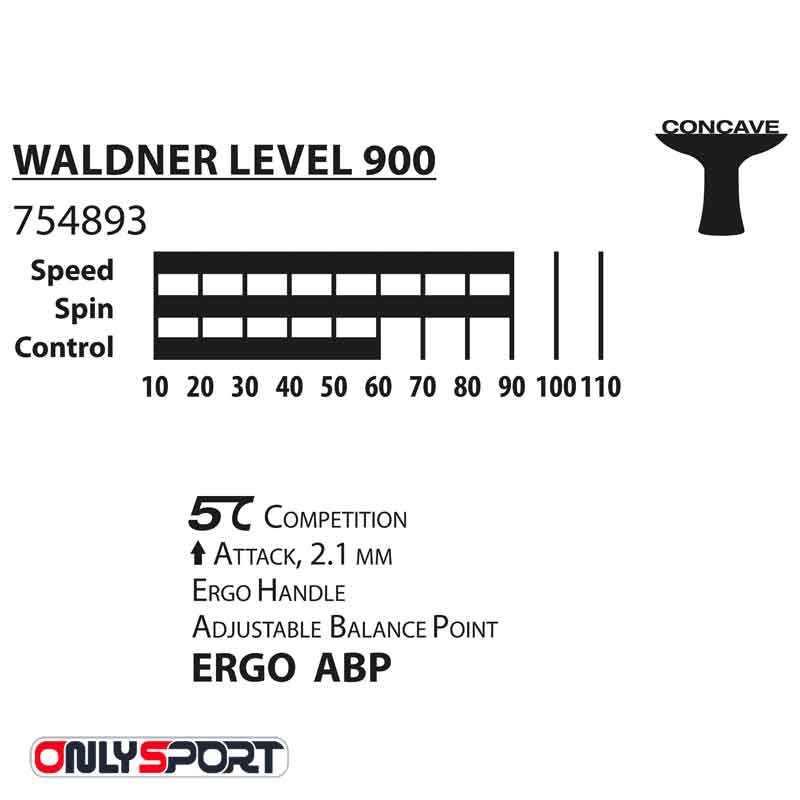 راکت پینگ پنگ دونیک Donic Waldner Line Level 900 - اونلی اسپرت