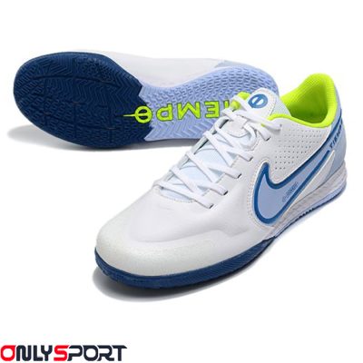 کفش فوتسال نایک Nike React Legend 9 Pro IC White-Blue - اونلی اسپرت