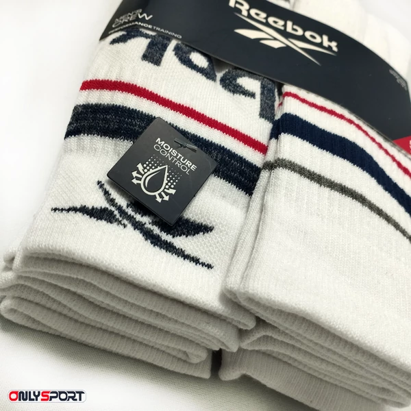 جوراب ورزشی زنانه مردانه کف حوله ای اورجینال ریباک پک 6 عددی - اونلی اسپرت - منیریه (5)