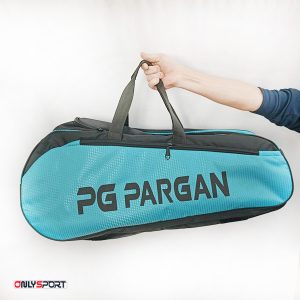 ساک ورزشی بدمینتون، تنیس و اسکواش پرگان 5 زیپ فیروزه ای کد 180 - اونلی اسپرت
