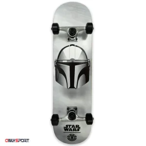 اسکیت برد کامل Element طرح Star Wars Mandalorian Silver - اونلی اسپرت