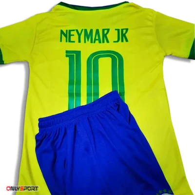 ست پیراهن شورت ورزشی بچگانه بزرگسال تیم ملی برزیل - اونلی اسپرت