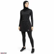 دامن ورزشی کشاله دار مشکی قرمز PARGAN 101 (اقساط)