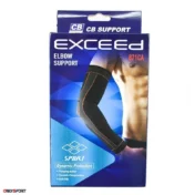 آرنج بند طبی ورزشی اورجینال Exceed 871CA ساده مشکی تکی
