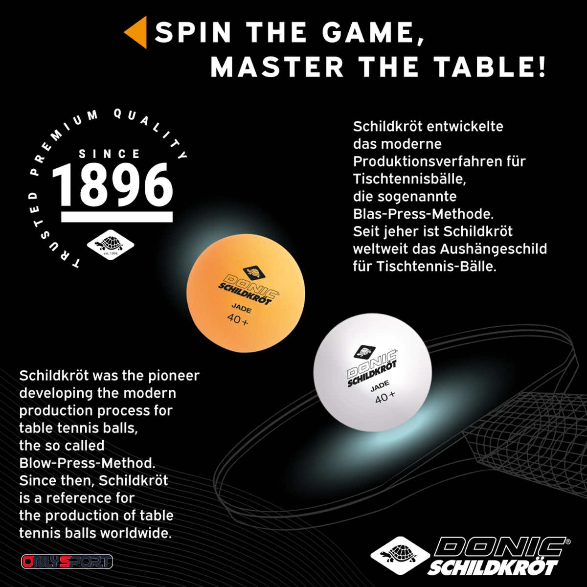 توپ پینگ پنگ دونیک 6 عددی سفید زرد Donic Schildkort Jade (اقساط) - تصویر 2