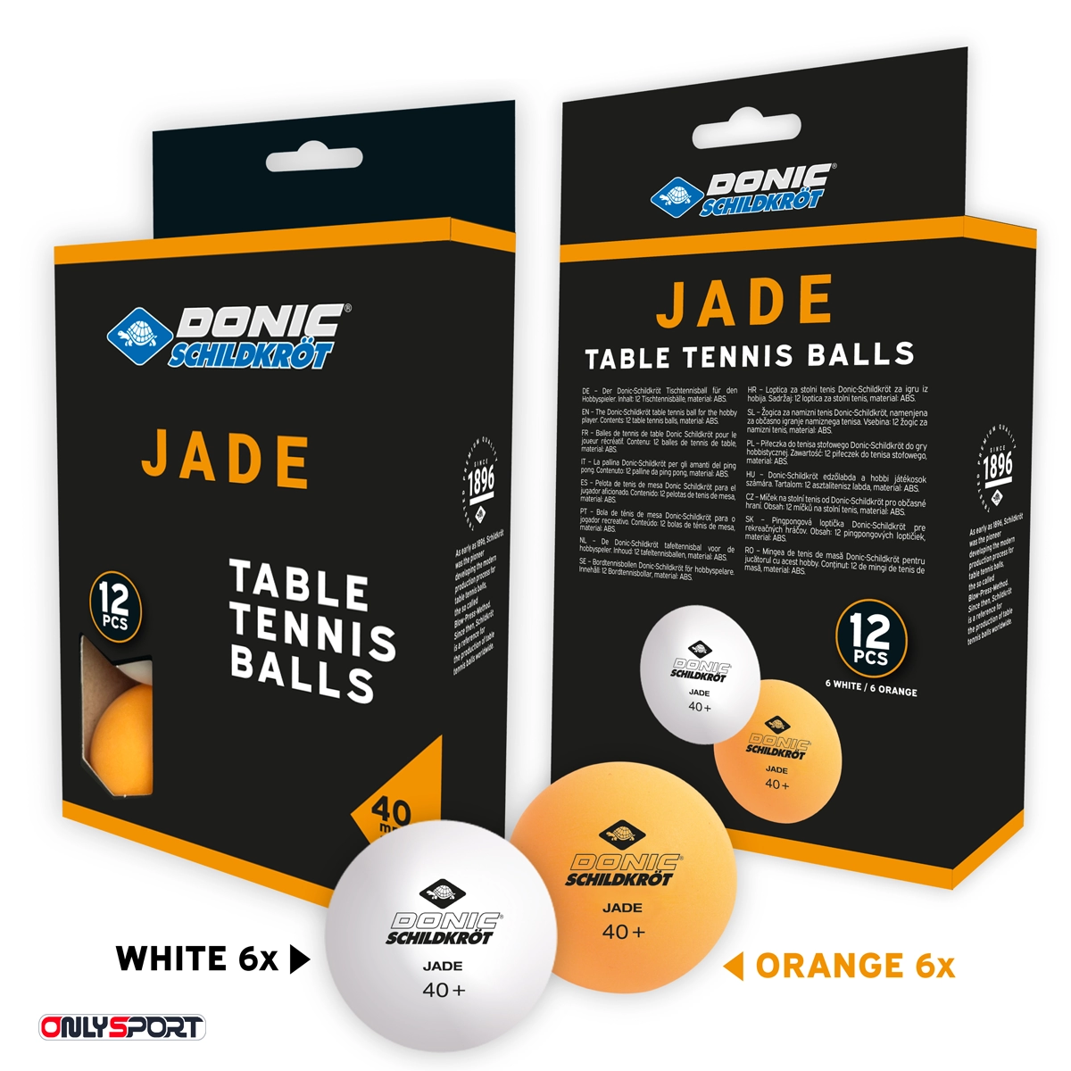 توپ پینگ پنگ دونیک 6 عددی سفید زرد Donic Schildkort Jade (اقساط) - تصویر 4