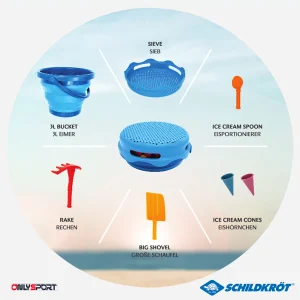ست اسباب بازی شنی کودکان دونیک Donic Sand Toys Set (آبی) - Image 9